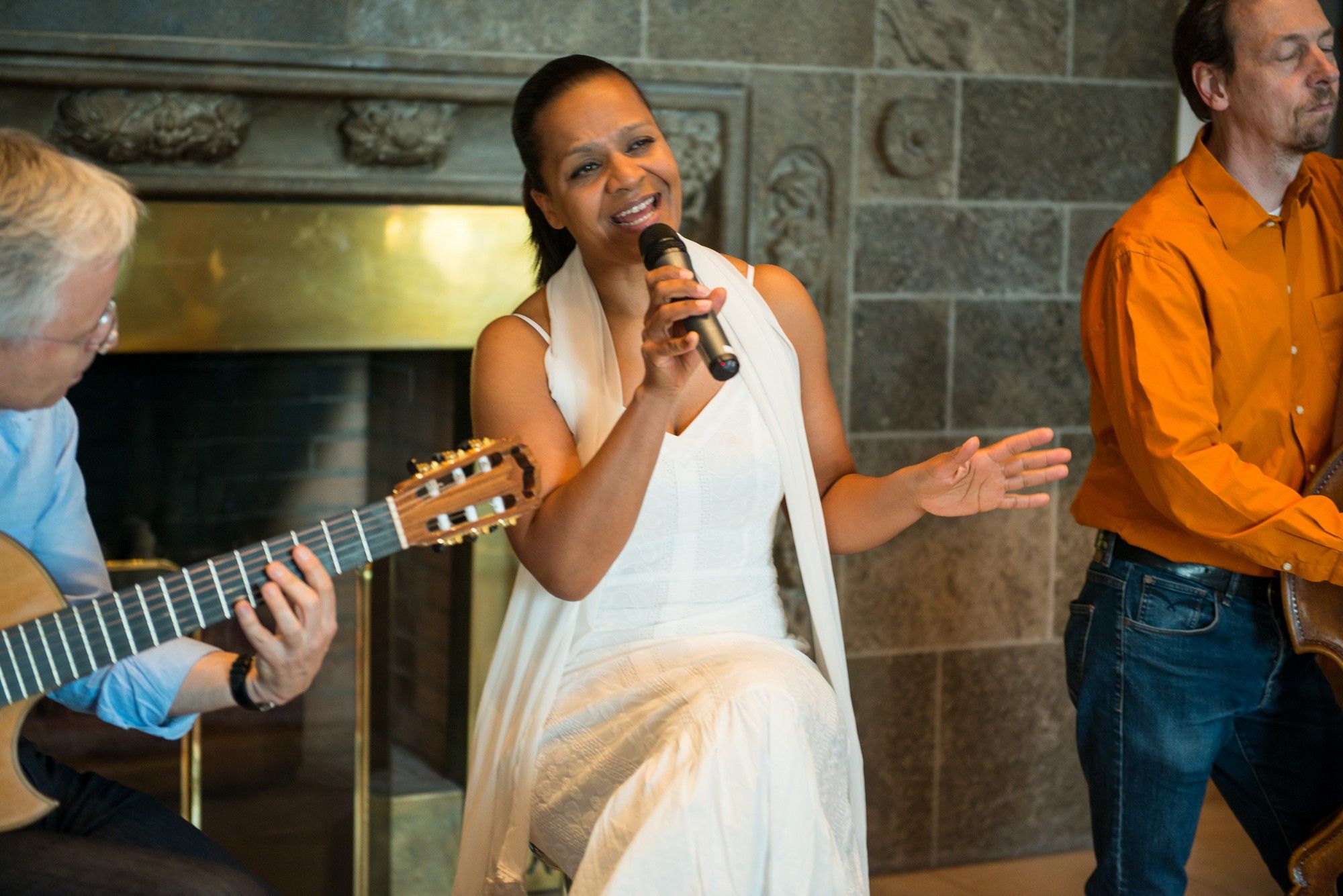 Brazilian Emoção Trio mit Fritz Roppel, Rolf Marx, Felicia Touré